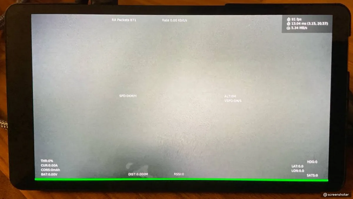 PixelPilot RK on-screen display and link statistics